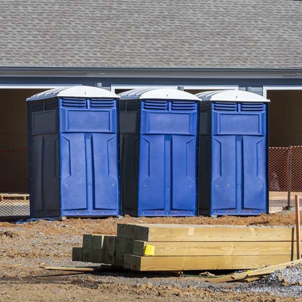 is there a specific order in which to place multiple porta potties in Buckingham Pennsylvania